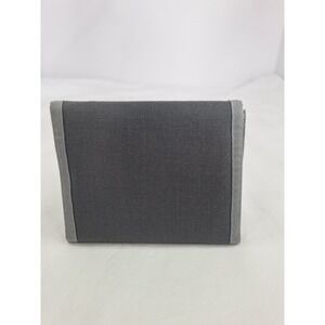 Vintage Trek Wear Mens Tri-Fold Wallet Grey Canvas Hook and Loop Outdoor Wallet